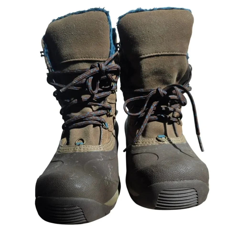 The North Face Chilkat III Winter Boots, Brown suede, Womens Size 8